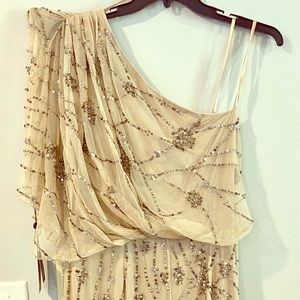 NWT beautiful Adrianna Papell One-Shoulder dress!